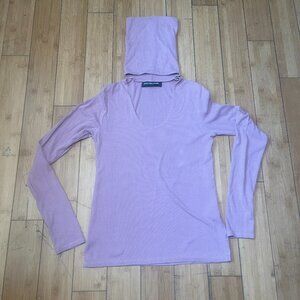 Groceries Apparel California Long Sleeve Top with Hoodie Woman Sz S